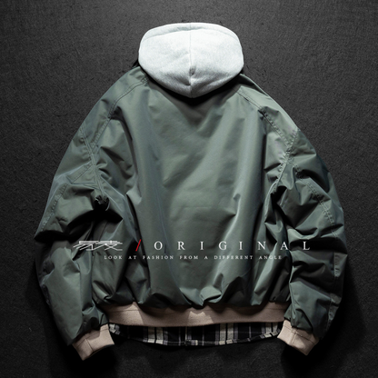 [YMORIGINAL] White Duck Down Faux Layered Jacket N853