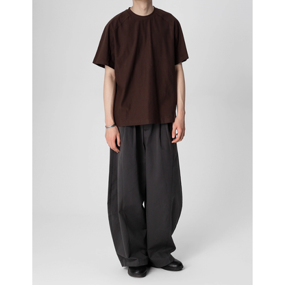 Tencel Cotton Wide Barrel Pants N741