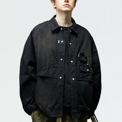 【Y.M.ORIGINAL】Pouch pocket　シャツジャケット　C127