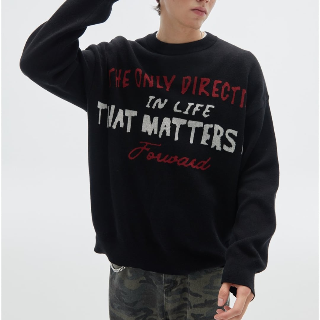 THAT MATTERS レタード　スウェット　B702