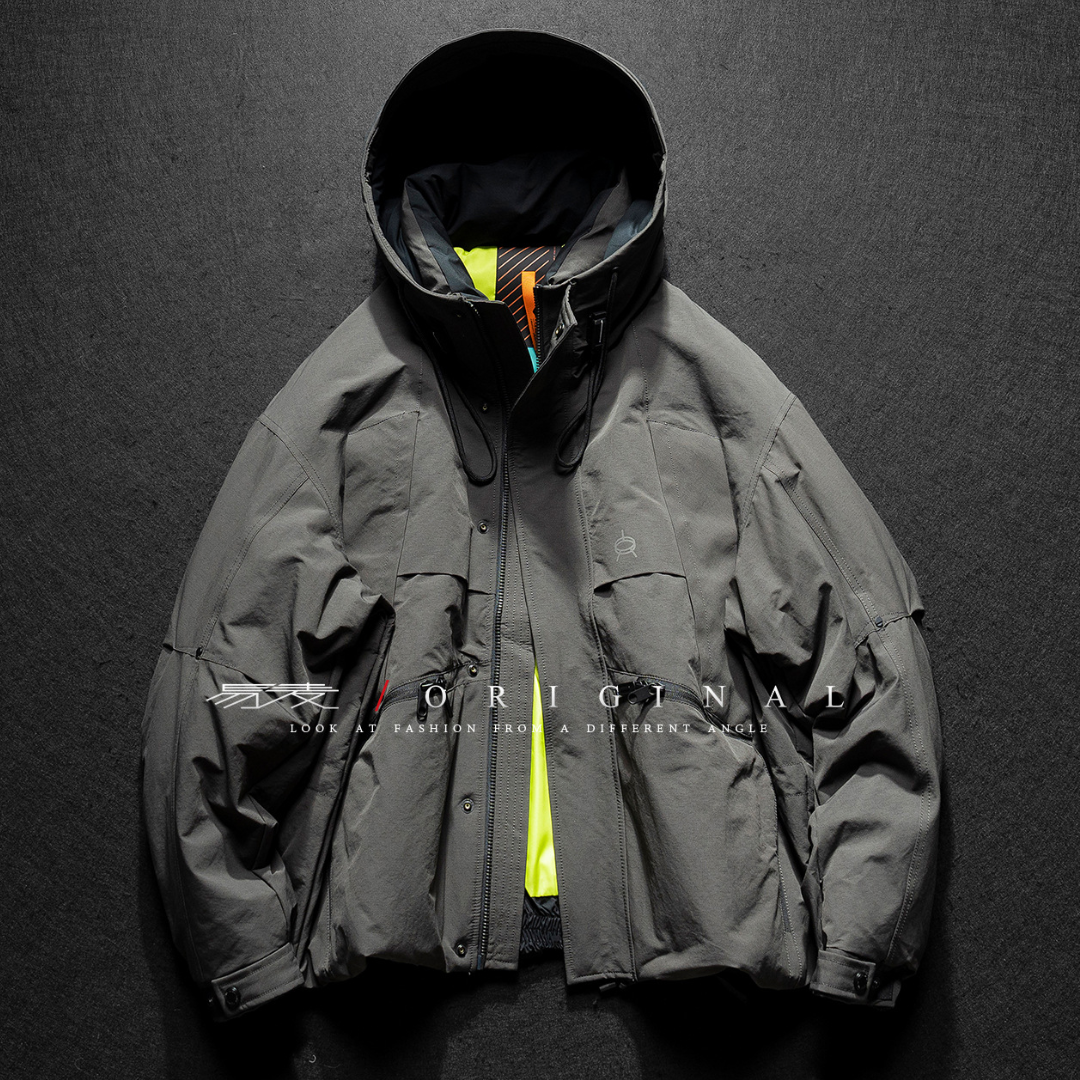 [YMORIGINAL] White Duck Down Zip Pocket Hooded Jacket N852