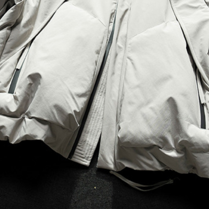 【Y.M.ORIGINAL】ホワイトダックダウン　ボリューム　フードジャケット　N855