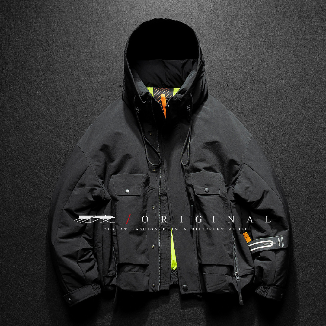 [YMORIGINAL] White Duck Down Utility Hooded Jacket N857