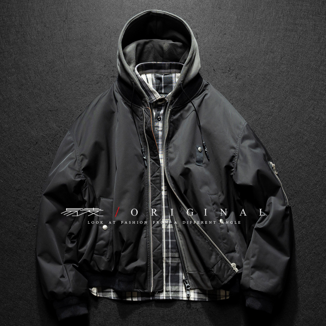 [YMORIGINAL] White Duck Down Faux Layered Jacket N853