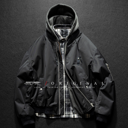 [YMORIGINAL] White Duck Down Faux Layered Jacket N853