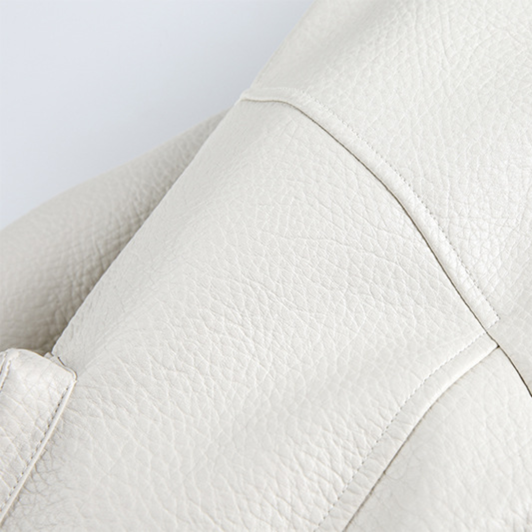 Faux layered wool polo collar knit N748