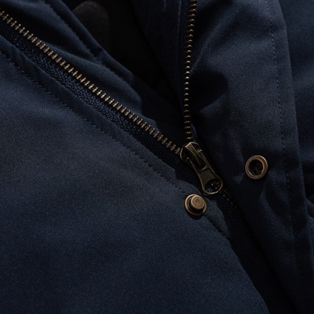 ホワイトダウン　スナップボタン　フードジャケット　N1022