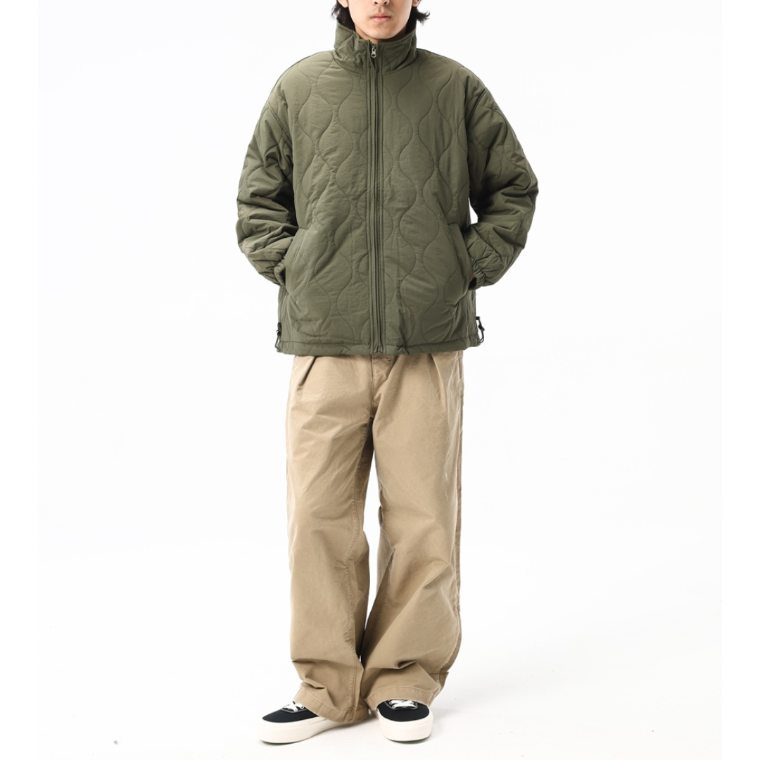 フリースライナー　ウェーブキルティング　ジャケット　N1021