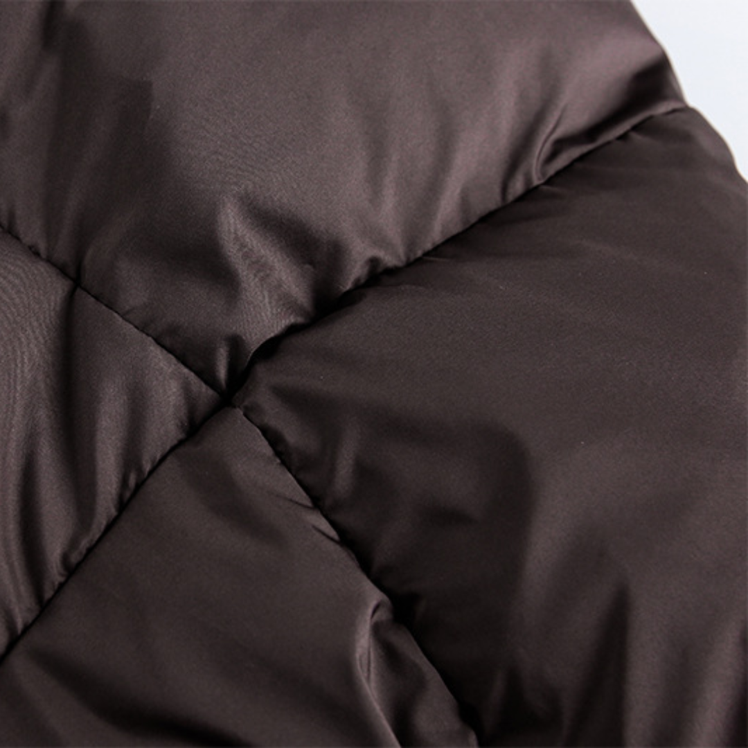 Faux layered wool polo collar knit N748