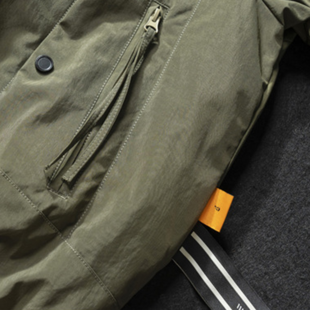 [YMORIGINAL] White Duck Down Stand Collar Jacket N841