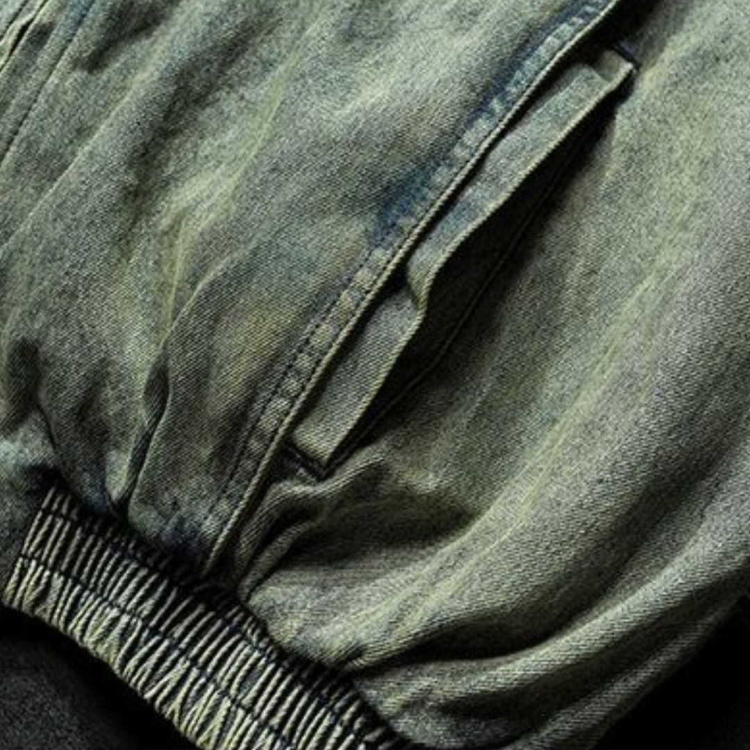 【Y.M.ORIGINAL】ホワイトダックダウン　デニムコンビ　ジャケット　N847