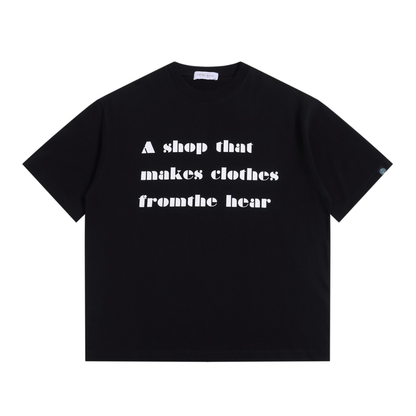 【makes clothes】メッセージロゴ　Tシャツ　N1609