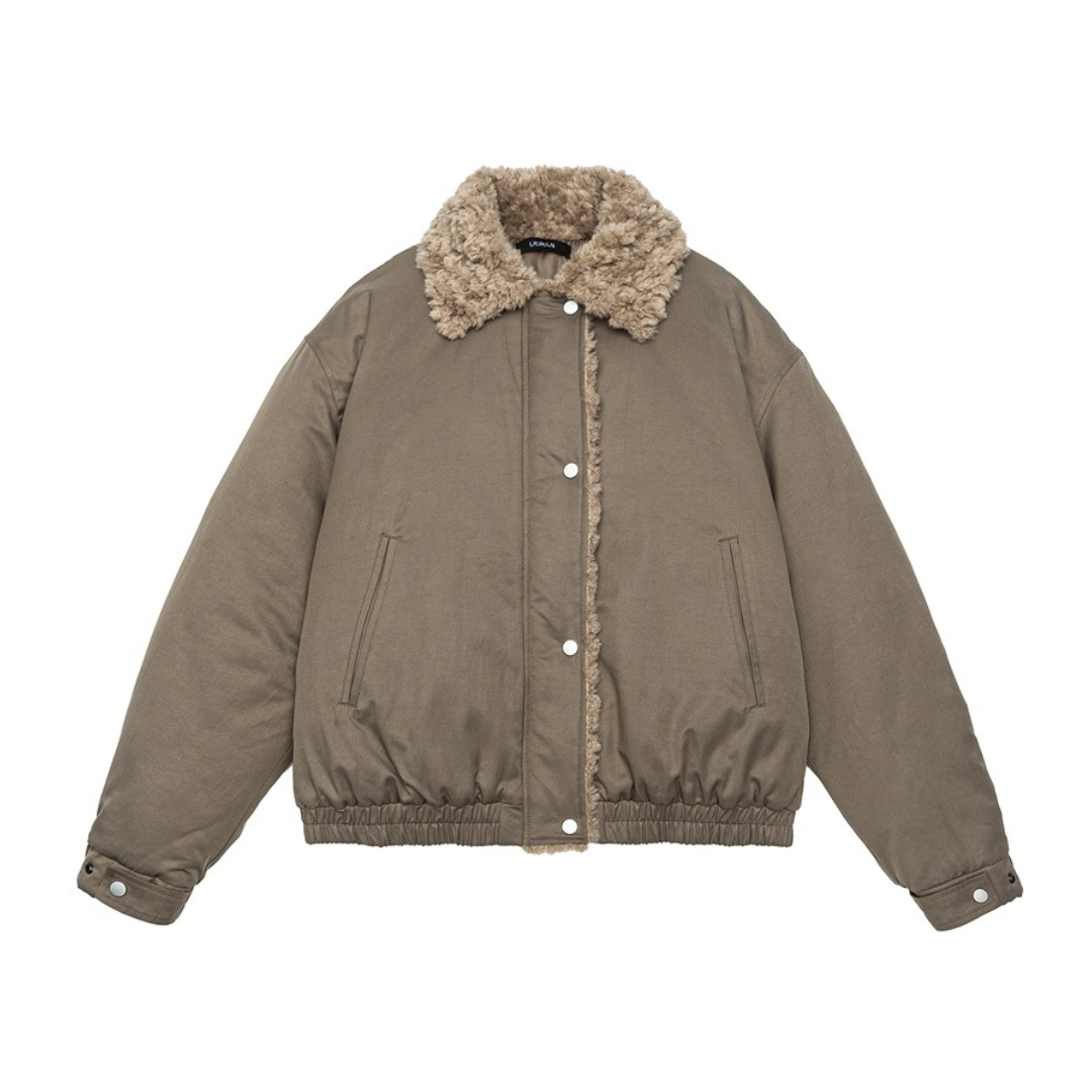 ライナーキルティング　ボアカラー　ジャケット　N938