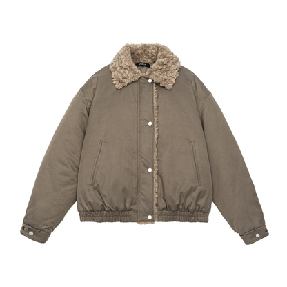 ライナーキルティング　ボアカラー　ジャケット　N938