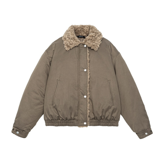 ライナーキルティング　ボアカラー　ジャケット　N938