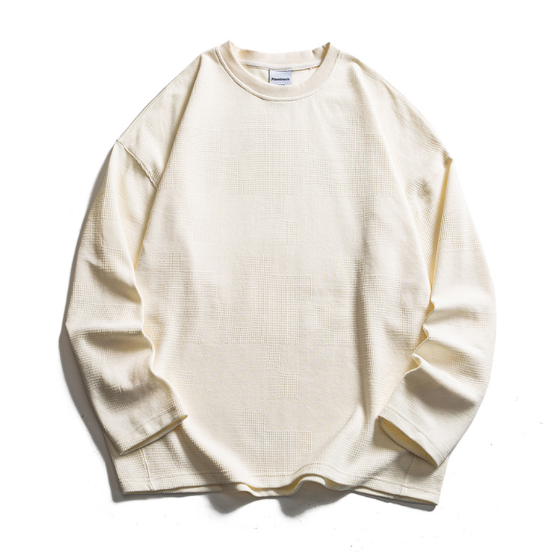 ストレッチカノコ　ランダムパタン　長袖Tシャツ　N1664