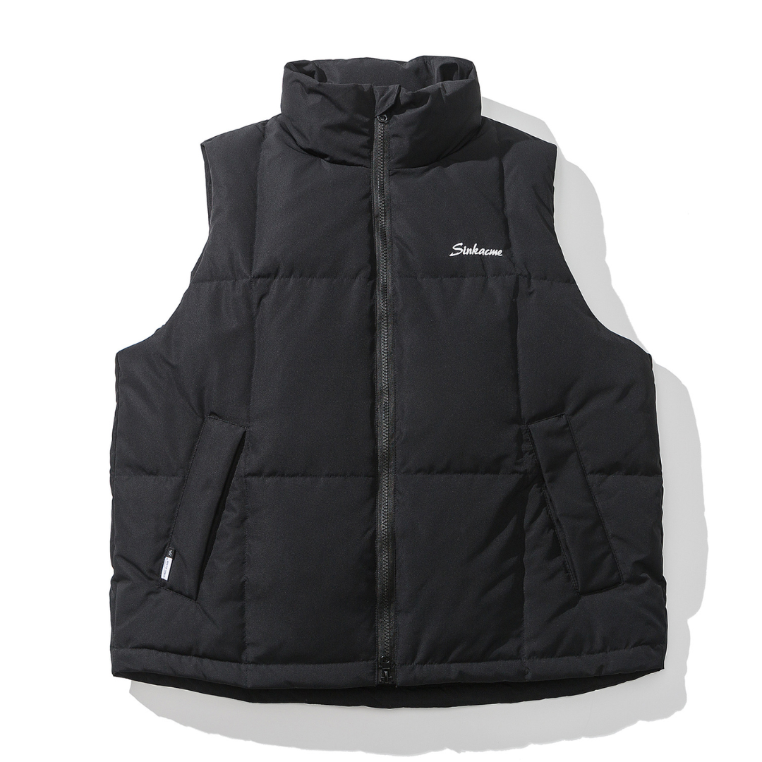 Faux layered wool polo collar knit N748