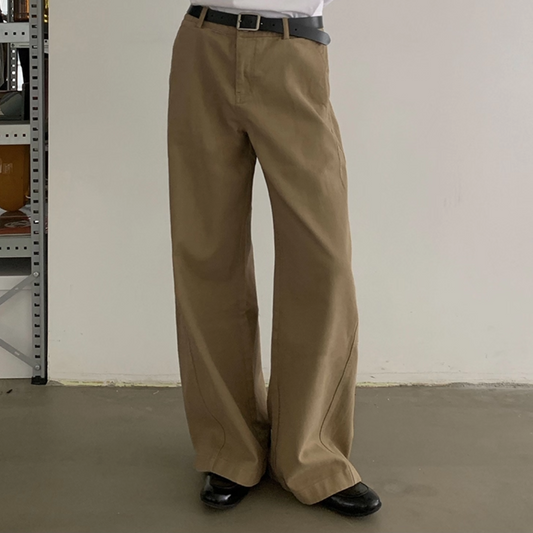 コットンツイル　セミフレア　パンツ　N526