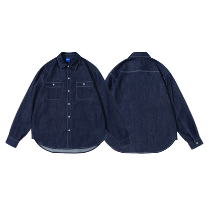 デニム　ワークシャツ　N1037