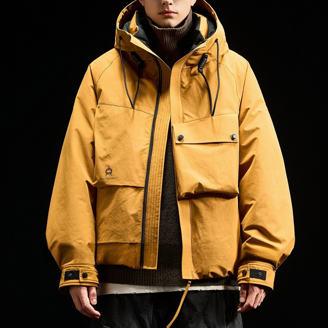 [YMORIGINAL] White Duck Down Big Pocket Hooded Jacket N849