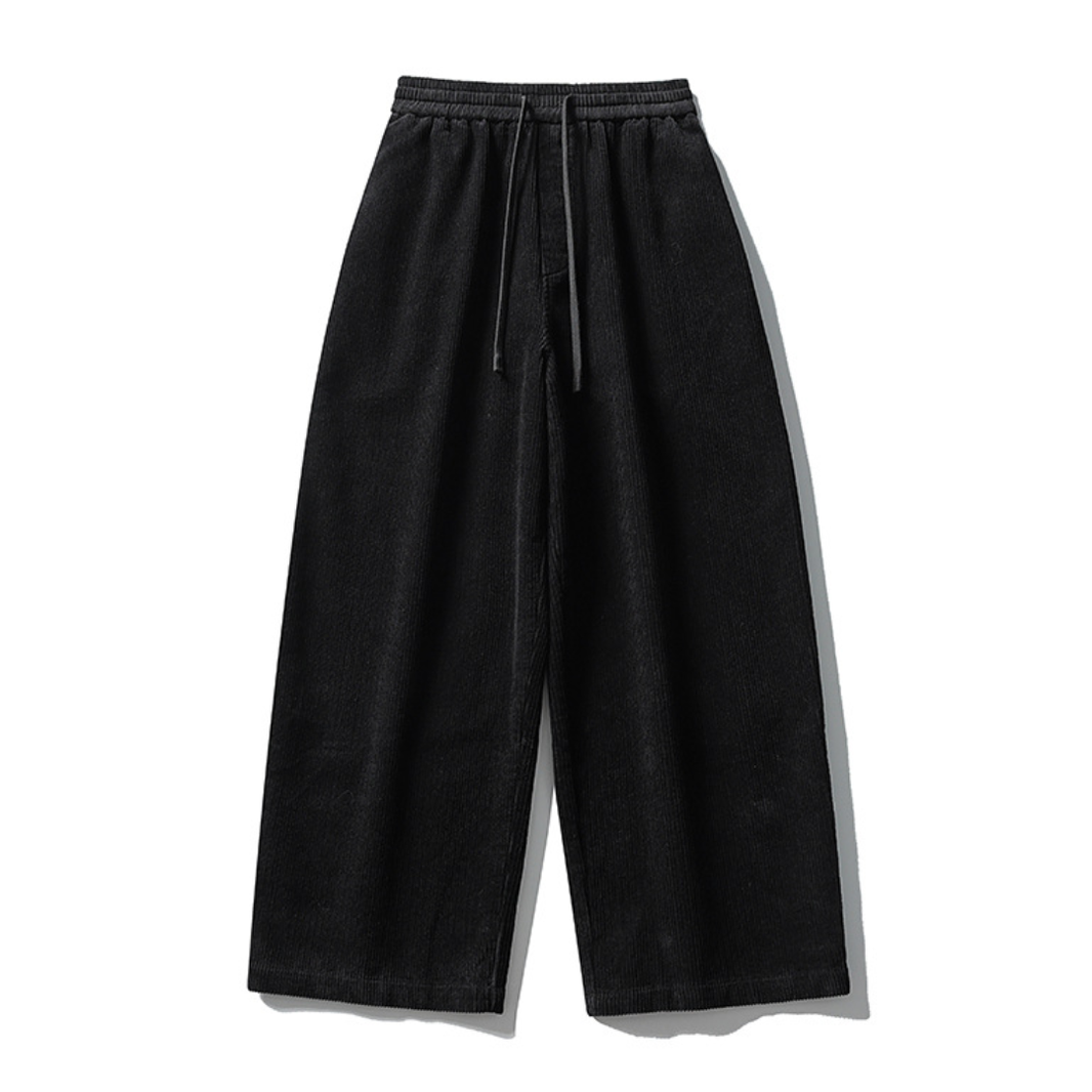 Corduroy Wide Easy Pants N1649 ブラック