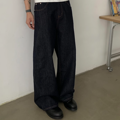 シンチバック　変形シルエット　デニムパンツ　N527