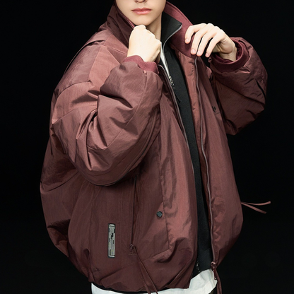 [YMORIGINAL] White Duck Down Stand Collar Jacket N841