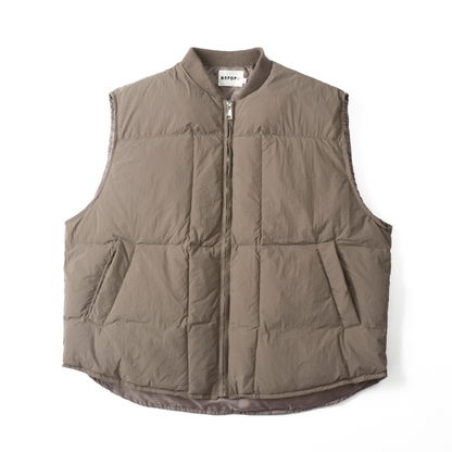 ホワイトダックダウン　リブカラーベスト　N960