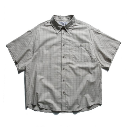 シックチェック　バックタック　半袖シャツ　N1498