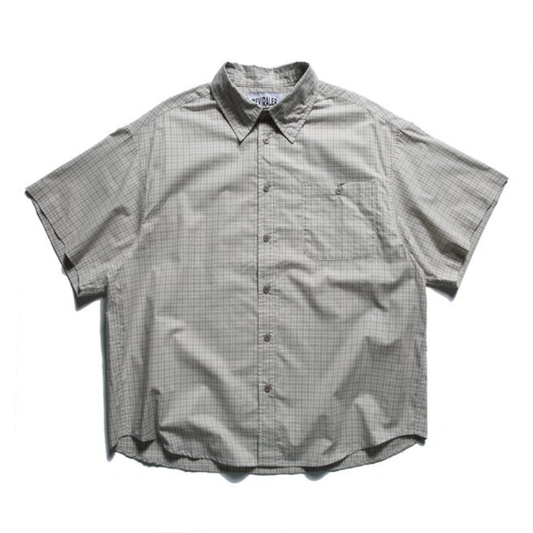 シックチェック　バックタック　半袖シャツ　N1498