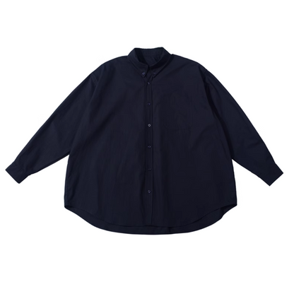 Oversized button-down long sleeve shirt A046