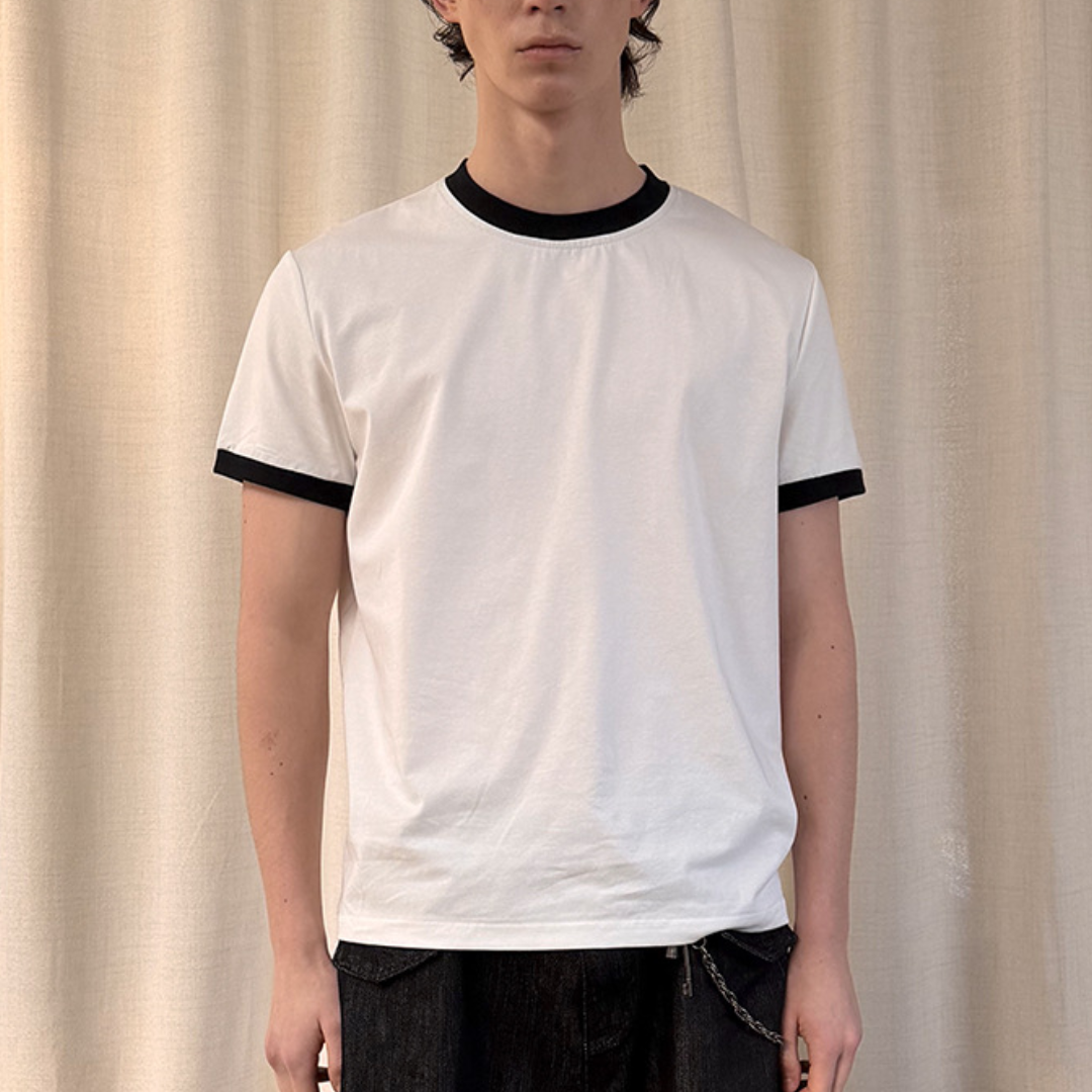 ドライコットン　リンガーTシャツ　N1504