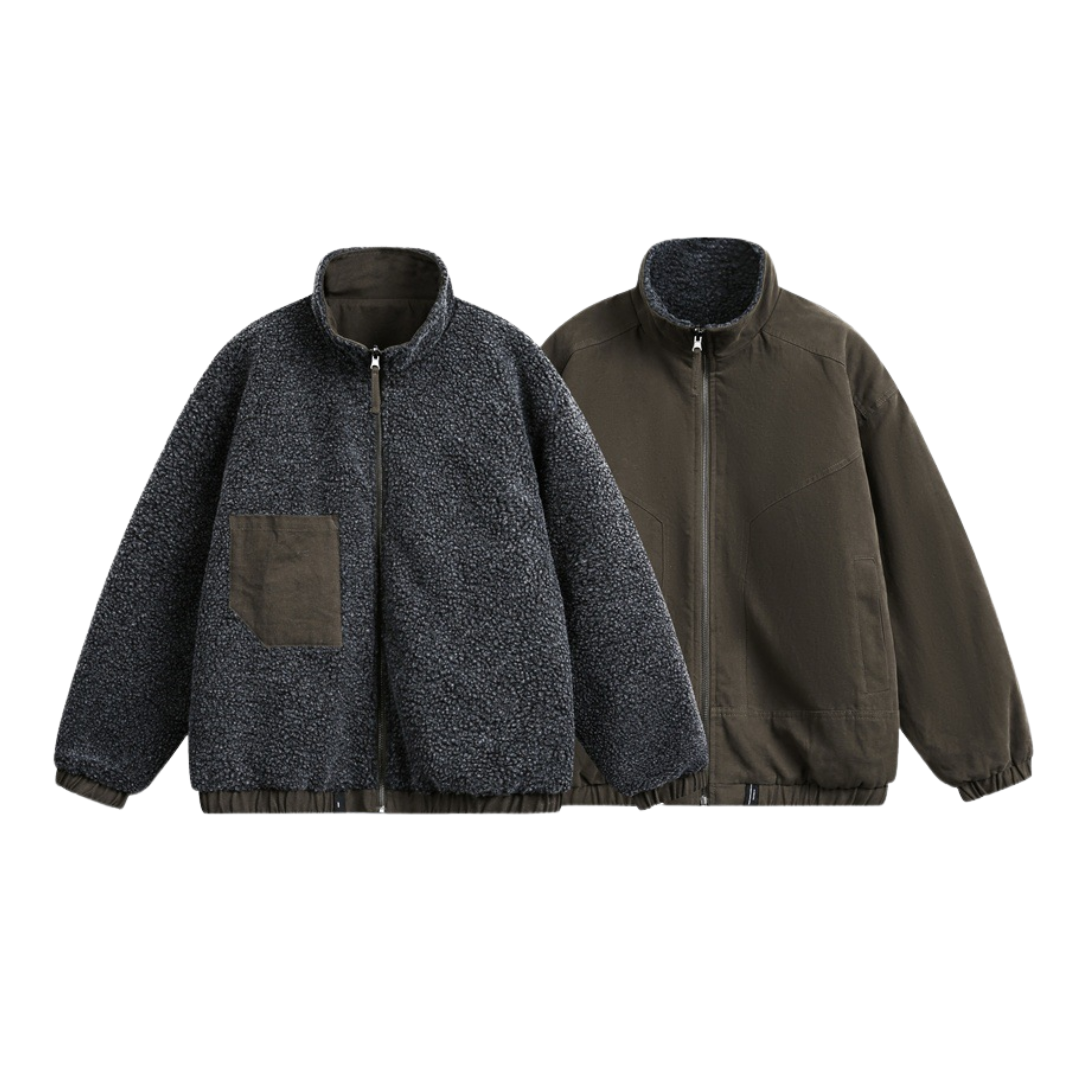 リバーシブル　ボアフリース　ジャケット　N1029