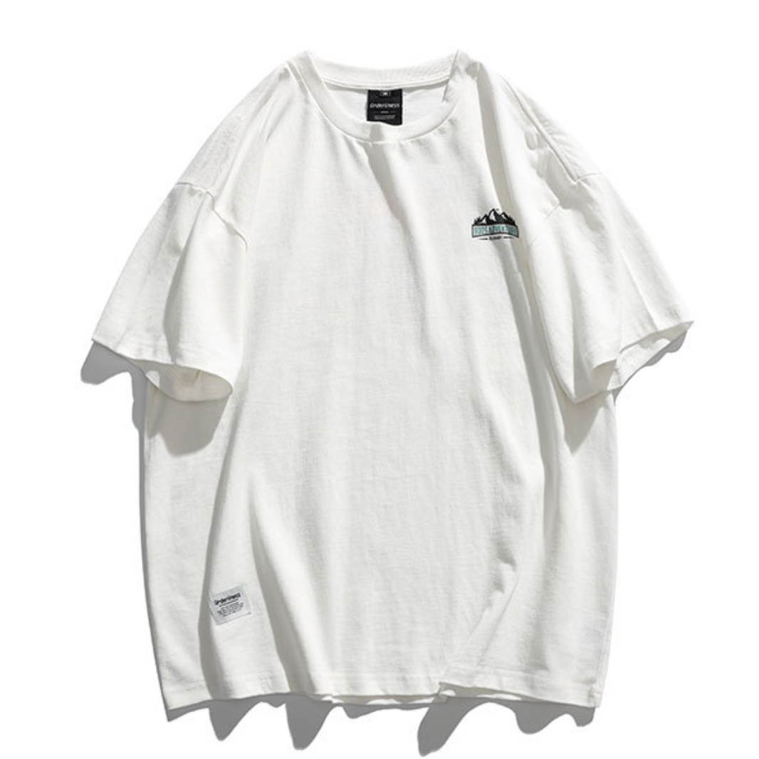 シーニックプリント　Tシャツ　N1411 ホワイト