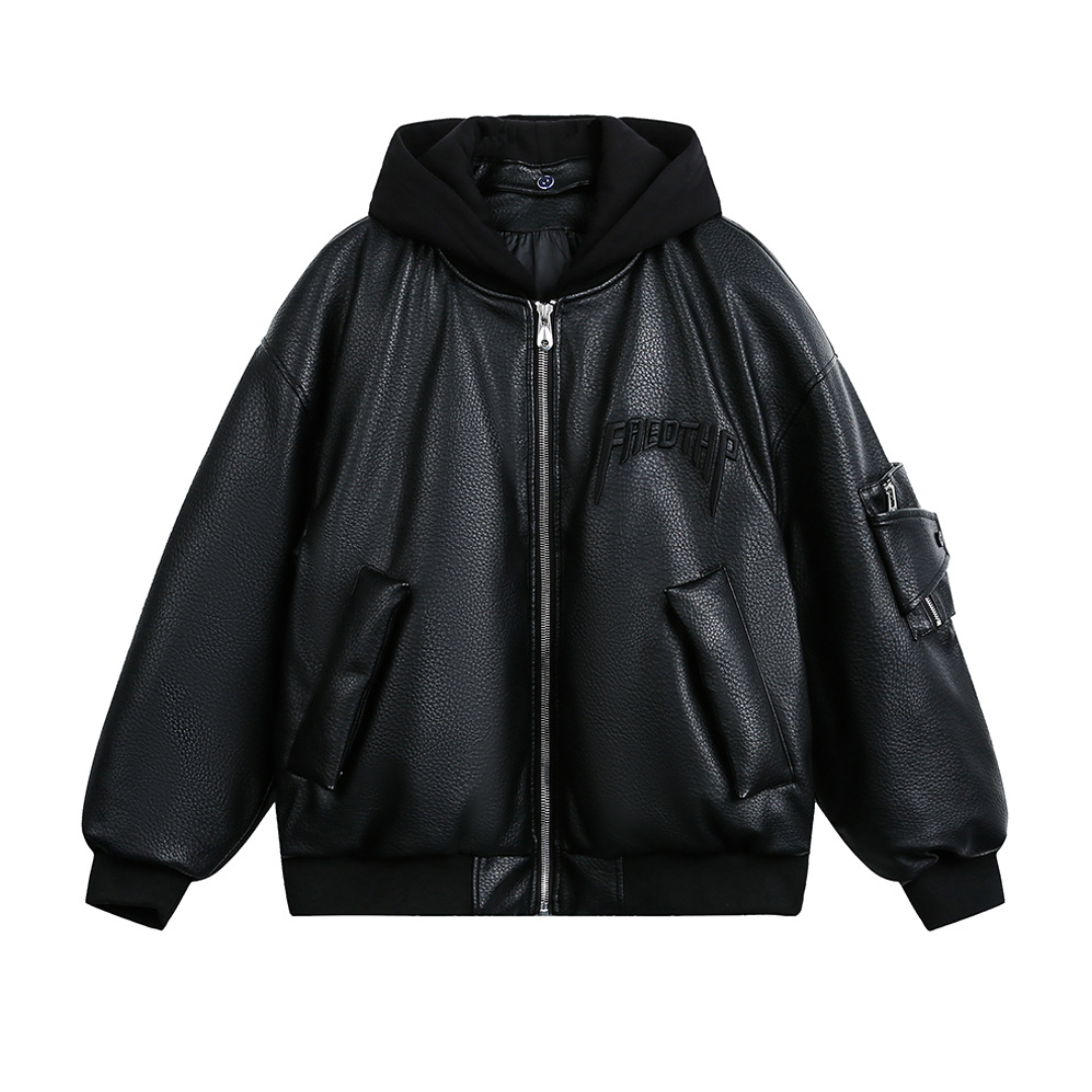 Faux layered wool polo collar knit N748