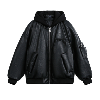 Faux layered wool polo collar knit N748