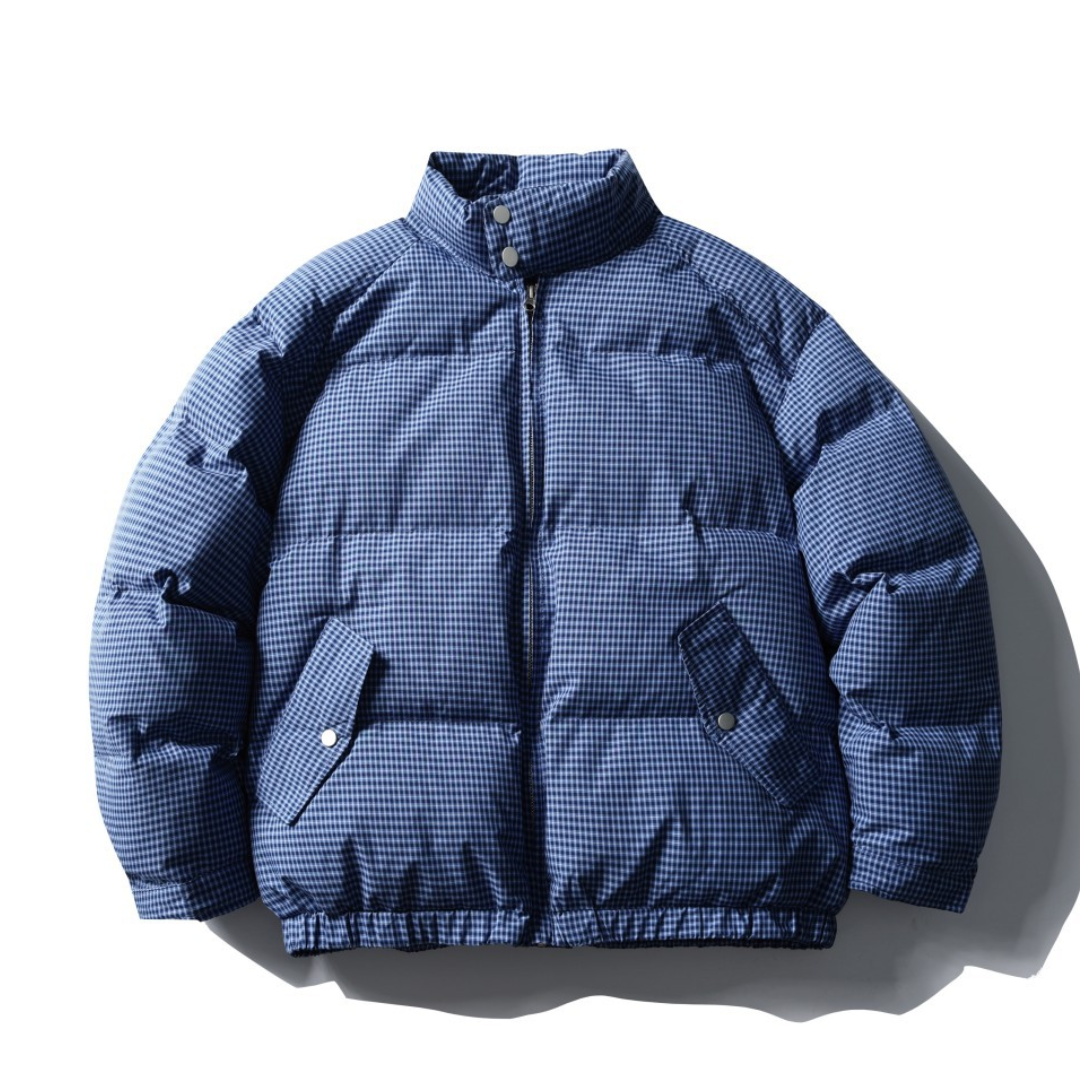 マイクロチェック　パデットジャケット　N970