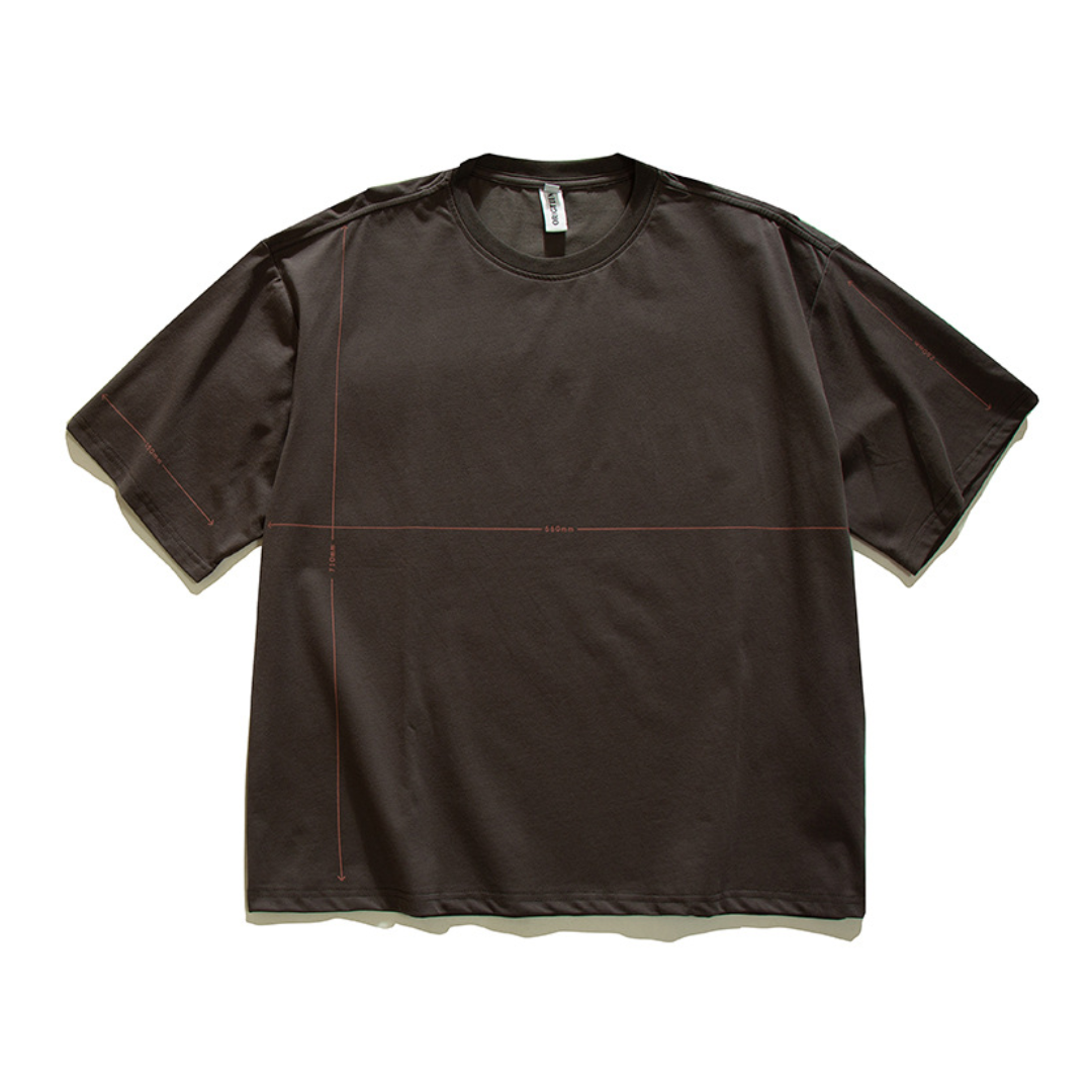コットンポリ　ラインプリント　Tシャツ　N1682