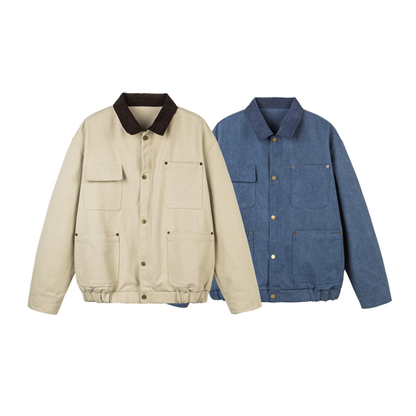 コーデュロ襟　マルチポケット　ジャケット　N1048