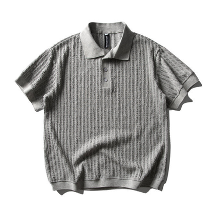 ケーブルニット　ポロシャツ　N1509