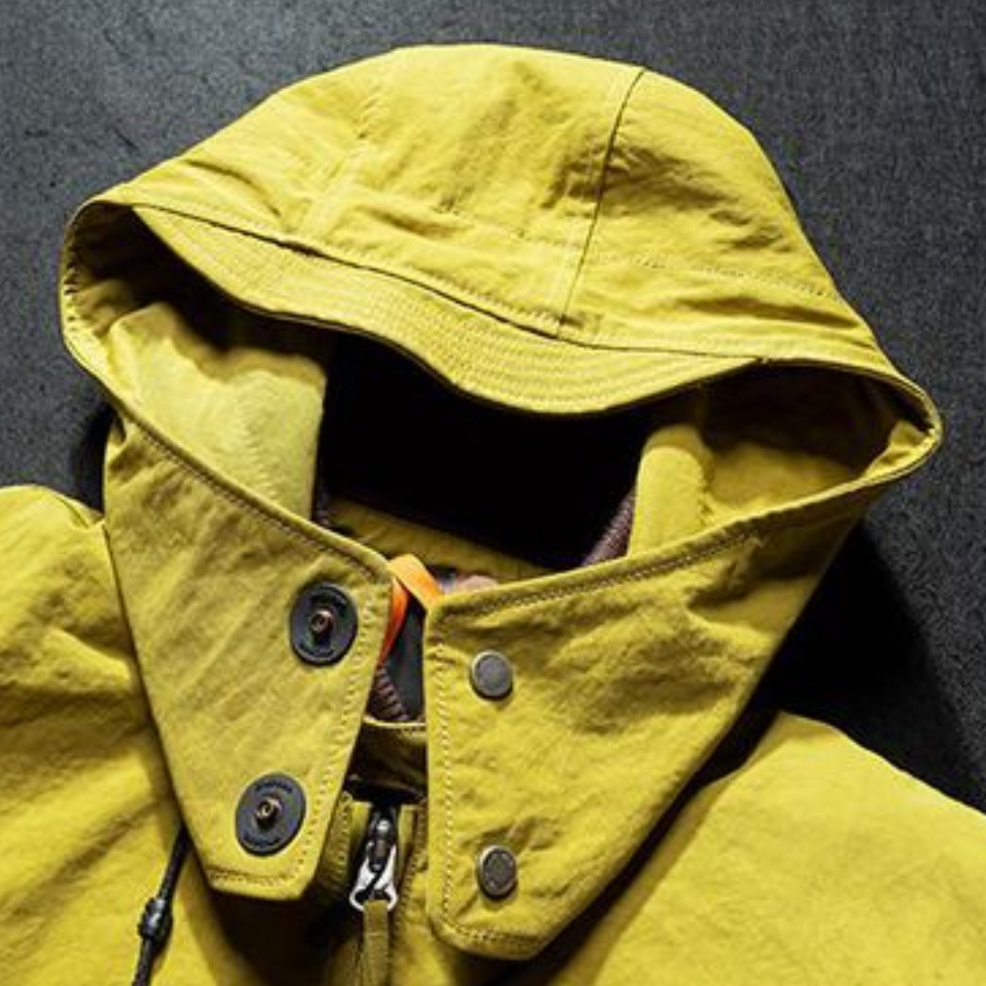 [YMORIGINAL] White Duck Down Detachable Hood/Ribbed Jacket N844