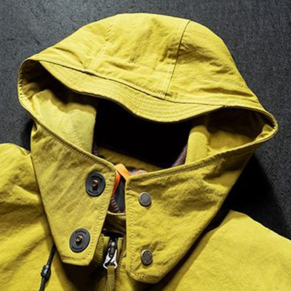 [YMORIGINAL] White Duck Down Detachable Hood/Ribbed Jacket N844