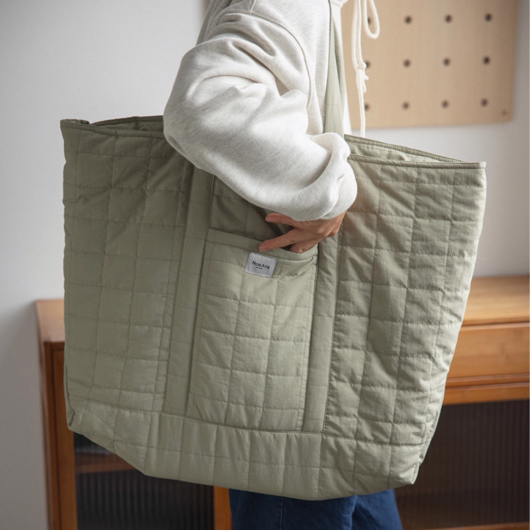 Quilted Big Tote Bag N709