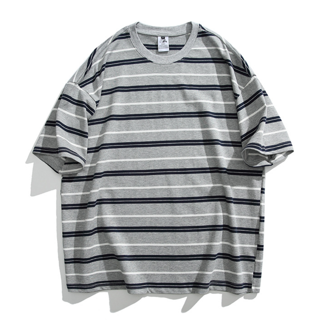 バックロゴ　マルチボーダー　Tシャツ　N1402