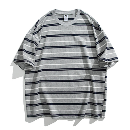 バックロゴ　マルチボーダー　Tシャツ　N1402