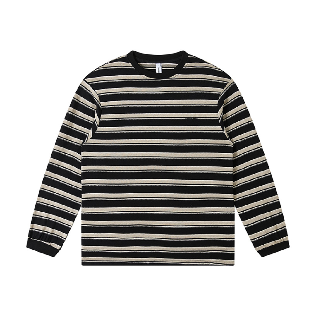 コットンポリ　マルチボーダー　長袖Tシャツ　N1683