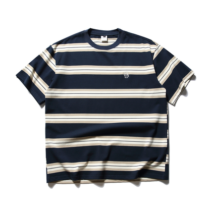 Beerワンポイント　マルチボーダー　Tシャツ　N1528