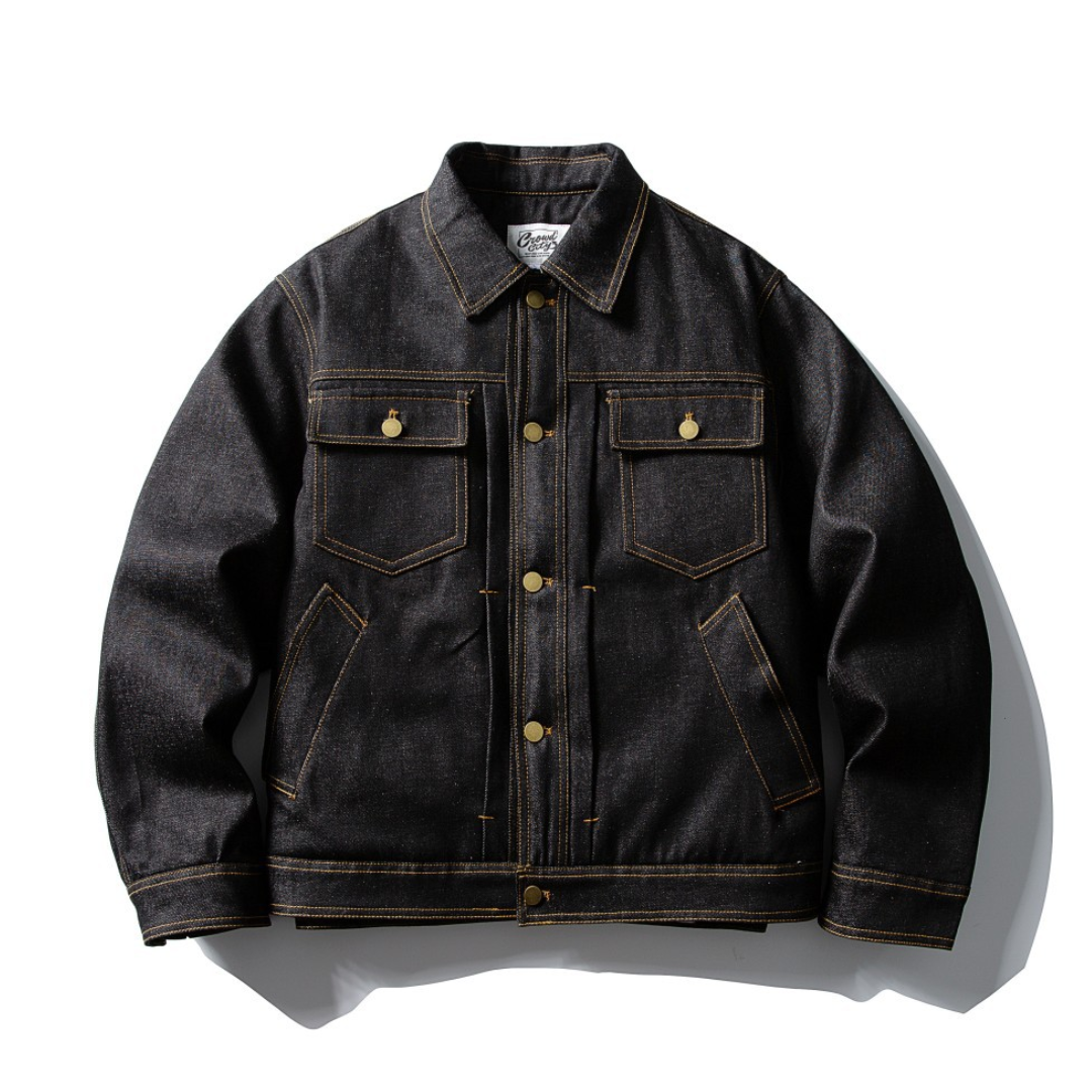 Faux layered wool polo collar knit N748