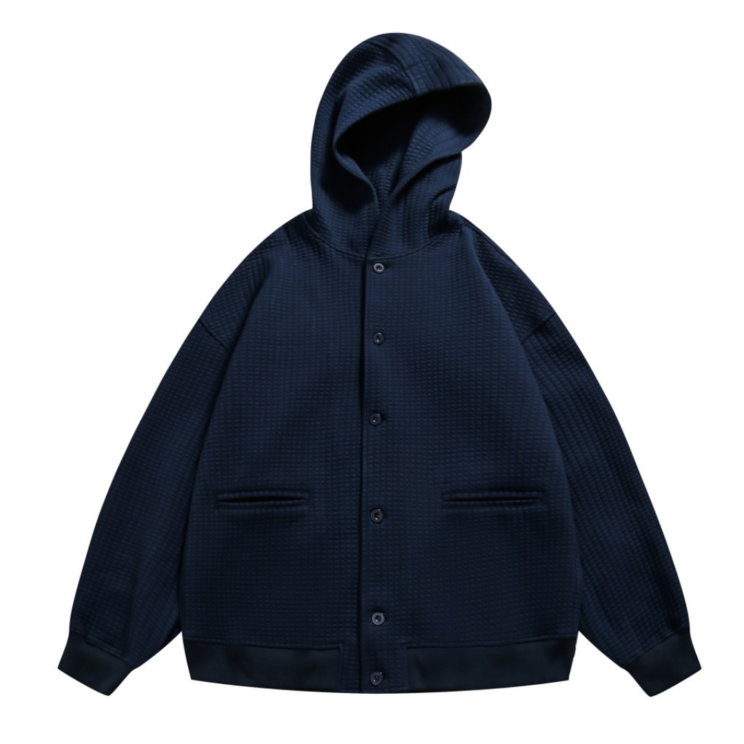 ワッフル　フードジャケット　N1042