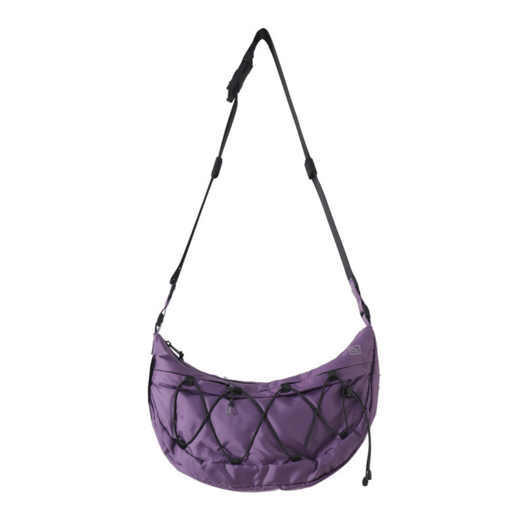 Ripstop Drawcord Shoulder Bag N531 purple
